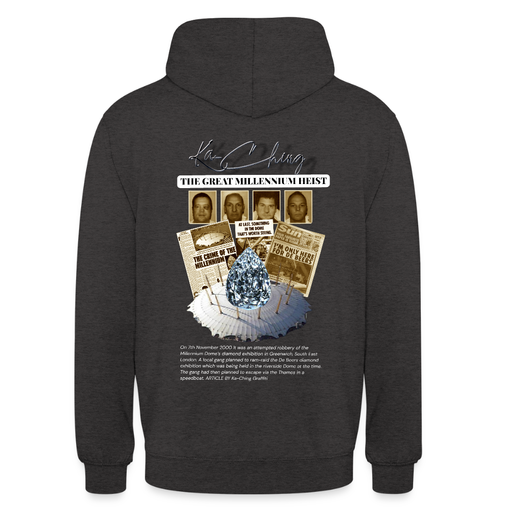 Diamond Range Unisex Hoodie limited editions design 1 - charcoal grey