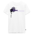 Unisex T-Shirt Ching Purple Logo - white