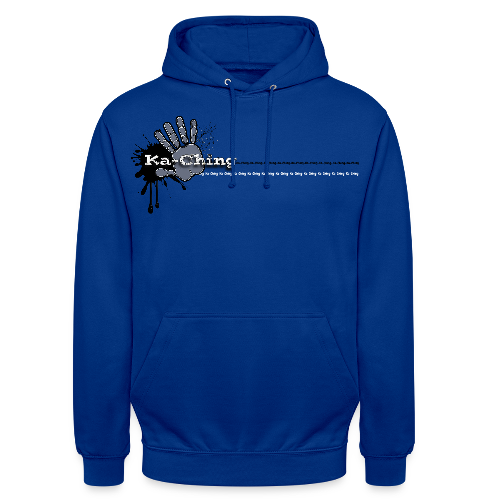 Unisex Hoodie Ching Silver logo - bright royal