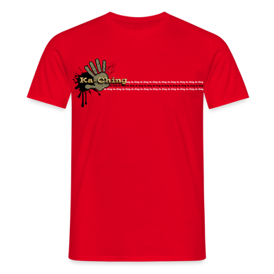 Unisex T-Shirt Ching Gold Logo CHGD-T-02c - red