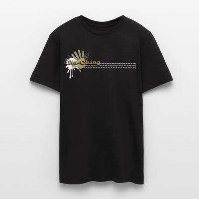 Unisex T-Shirt Ching Gold Logo WH/Dark CHGD-T-02d - black