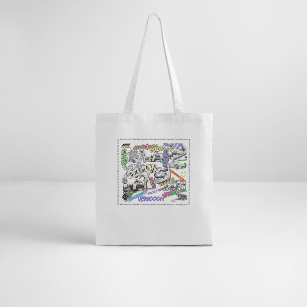 Graffiti F1Tote Bag - white