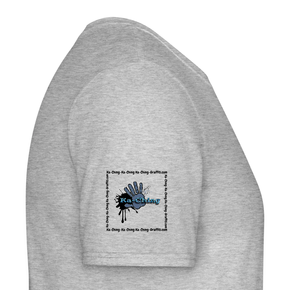 Unisex T-Shirt Ching Blue Logo CHBL-T-05w - heather grey
