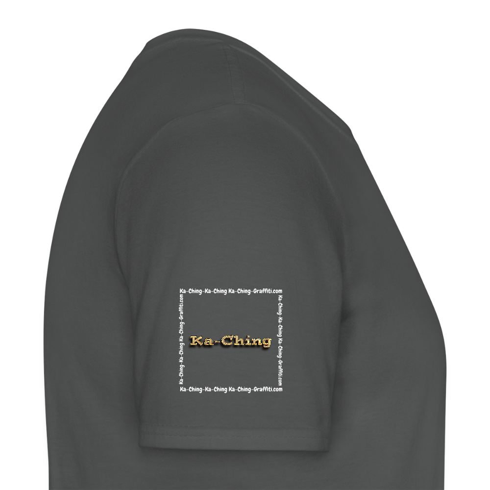 Unisex T-Shirt Ching Gold Logo WH/Dark CHGD-T-02d - charcoal grey