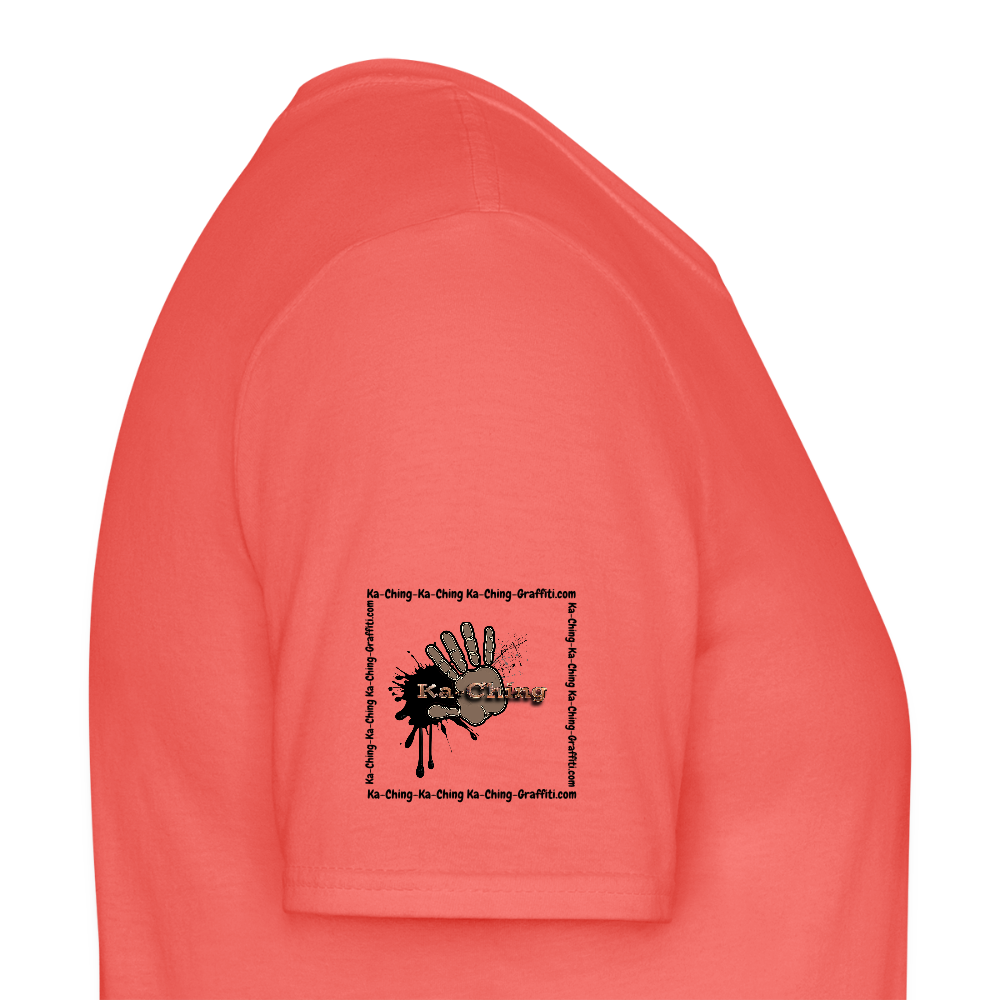 Unisex T-Shirt Ching Bronze Logo CHBZ-T-04c - coral