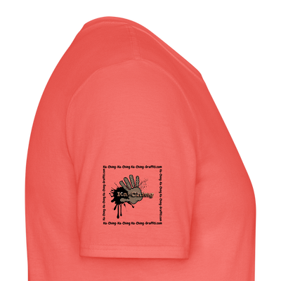 Unisex T-Shirt Ching Bronze Logo CHBZ-T-04c - coral