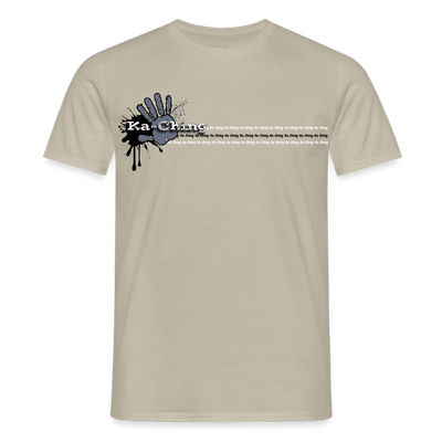 Unisex T-Shirt Ching Silver Logo CH-SLR-T-03c - sand beige