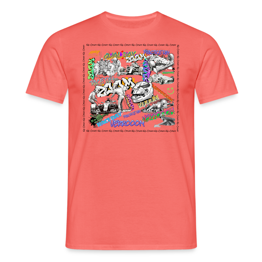 Unisex T-Shirt F1 Graffiti - coral