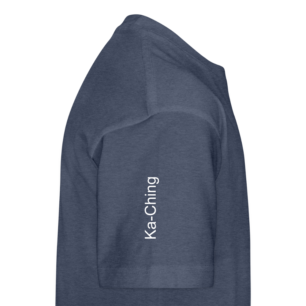 Unisex T-Shirt Ching Silver Logo - heather blue