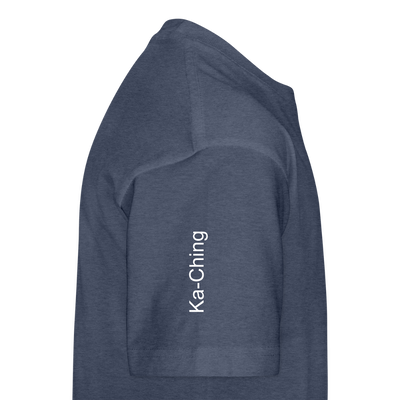 Unisex T-Shirt Ching Silver Logo - heather blue