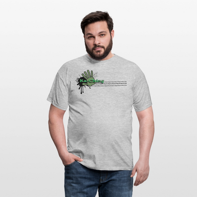 Unisex T-Shirt Ching Green Logo CHGR-T-01w - heather grey