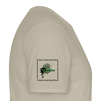 Unisex T-Shirt Ching Green Logo CHGR-T-01w - sand beige