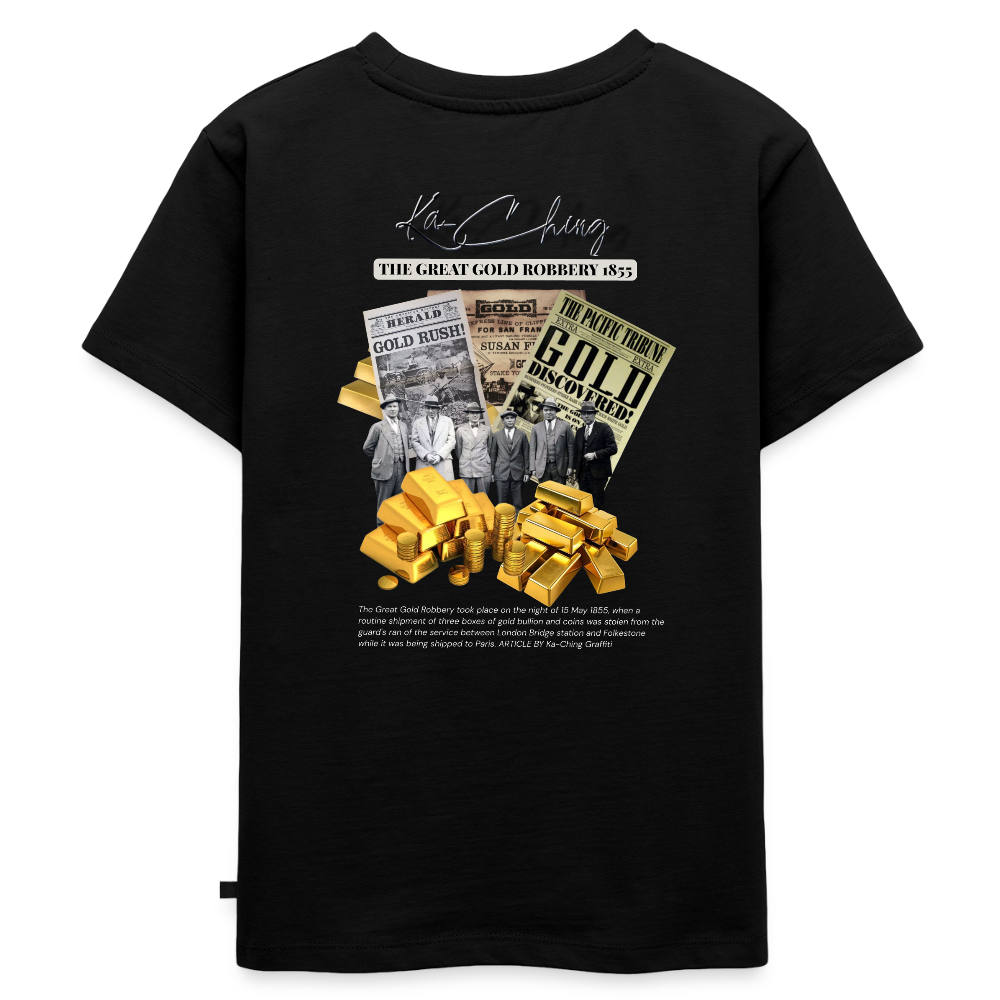 Gold Range The Great Robɓery 1855 Tee limited edition - black