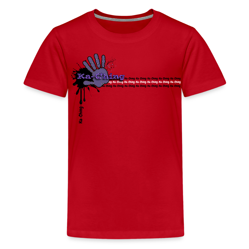 Unisex T-Shirt Ching Purple Logo - red