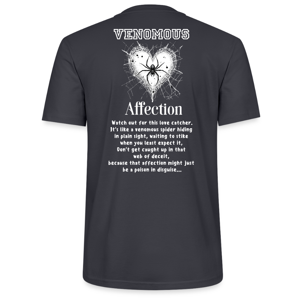 Spiders heart web Tee - India Ink Grey