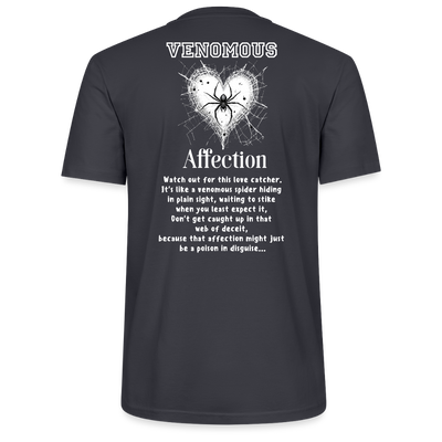 Spiders heart web Tee - India Ink Grey