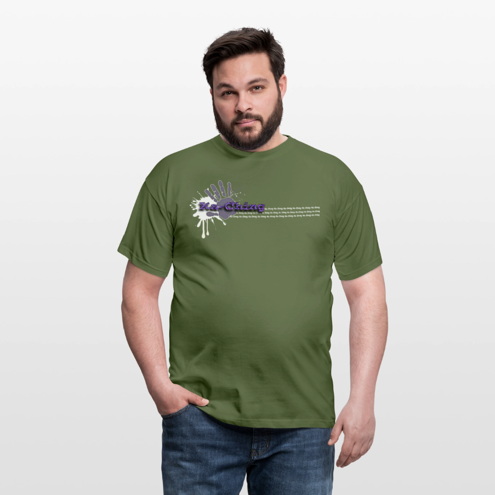 Unisex T-Shirt Ching Purple Logo WH/Dark CHPU-T-06d - military green