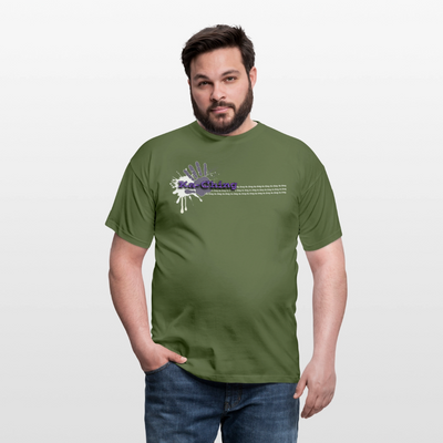 Unisex T-Shirt Ching Purple Logo WH/Dark CHPU-T-06d - military green