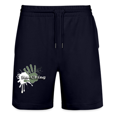 Ka-ching Unisex Jogging Shorts Ching Silver on black - dark navy
