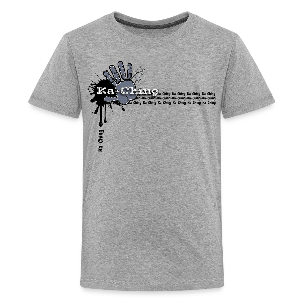 Unisex T-Shirt Ching Silver Logo - heather grey