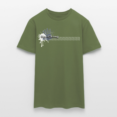 Unisex T-Shirt Ching Silver Logo WH/Dark CHSLR-T-03d - military green