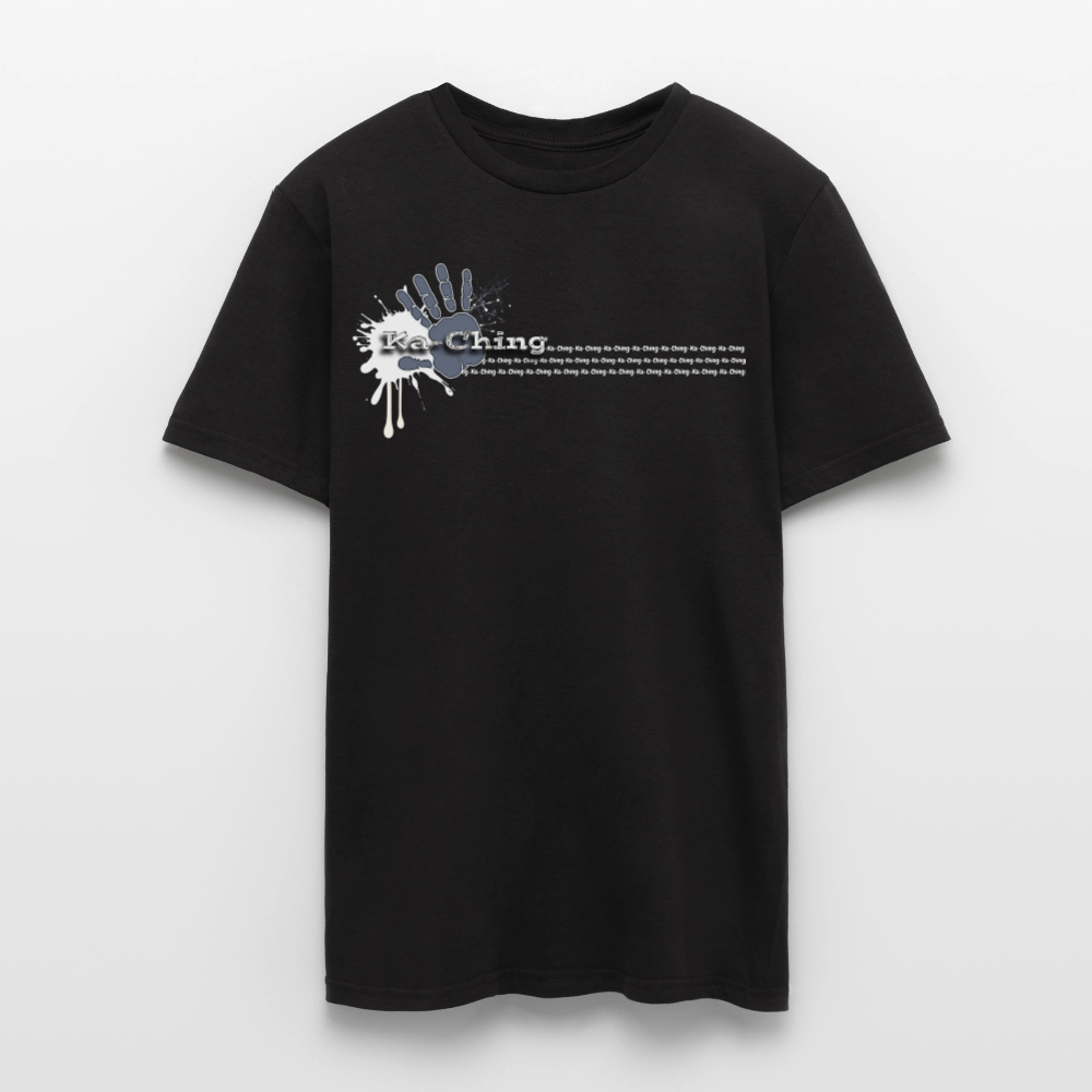 Unisex T-Shirt Ching Silver Logo WH/Dark CHSLR-T-03d - black