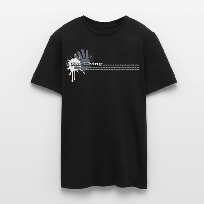 Unisex T-Shirt Ching Silver Logo WH/Dark CHSLR-T-03d - black