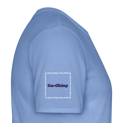 Unisex T-Shirt Ching Purple Logo WH/Dark CHPU-T-06d - carolina blue