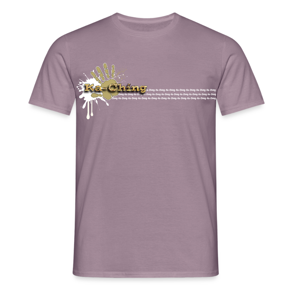Unisex T-Shirt Ching Gold Logo WH/Dark CHGD-T-02d - purple-grey 