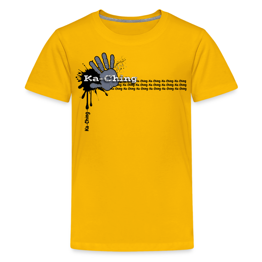 Unisex T-Shirt Ching Silver Logo - sun yellow