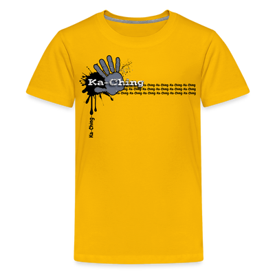 Unisex T-Shirt Ching Silver Logo - sun yellow
