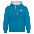 Silver Range City Bonds Robɓery 1990 Hoodie limited edition - peacock blue/heather grey