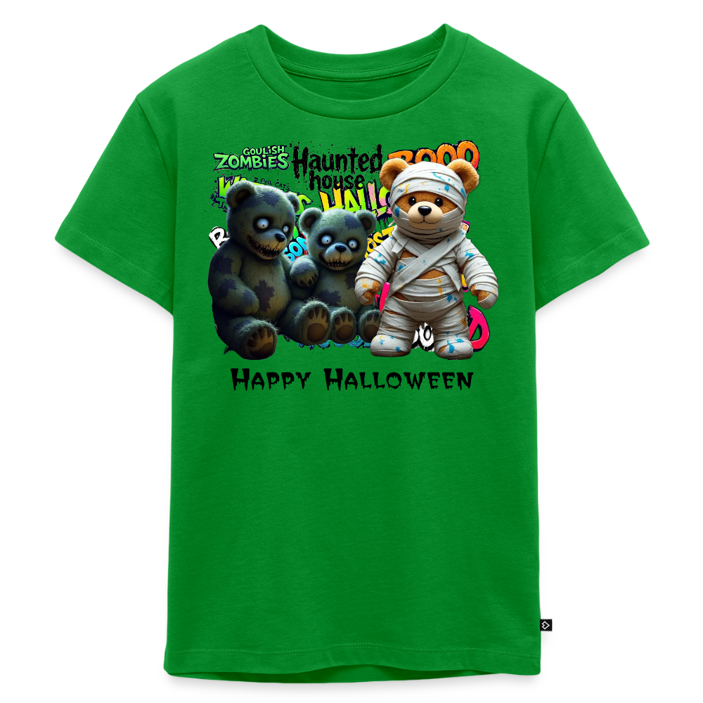 Teddies zombie mummy Halloween Tee - green