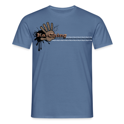 Unisex T-Shirt Ching Bronze Logo CHBZ-T-04c - dove blue 