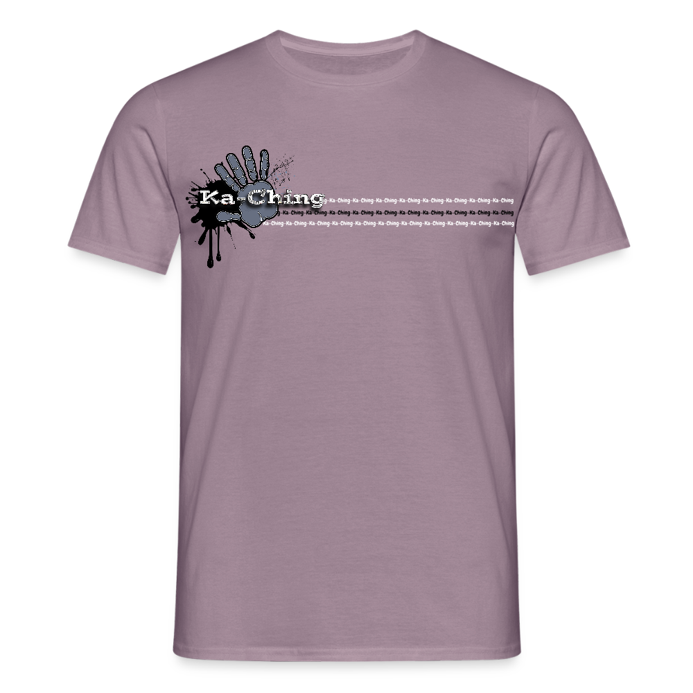 Unisex T-Shirt Ching Silver Logo CH-SLR-T-03c - purple-grey 