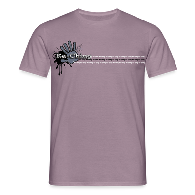 Unisex T-Shirt Ching Silver Logo CH-SLR-T-03c - purple-grey 