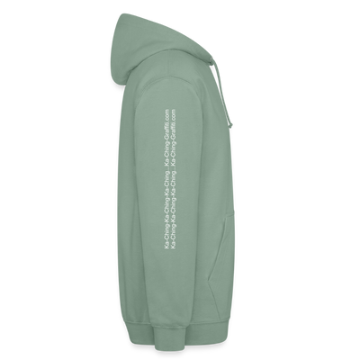 Unisex Hoodie Ching Purple logo - steel green