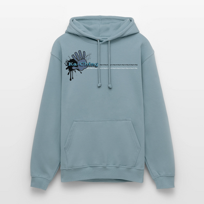 Unisex Hoodie Ching Blue logo - stonewash blue