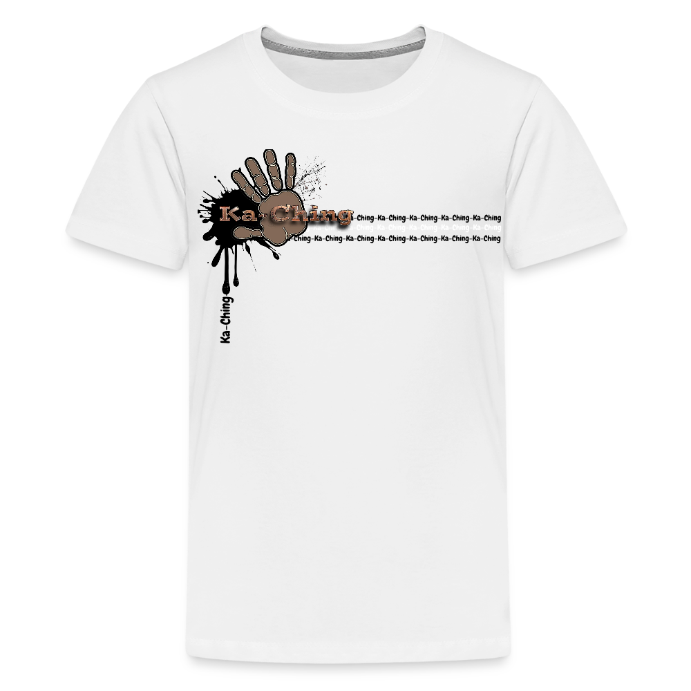 Unisex T-Shirt Ching Bronze Logo - white