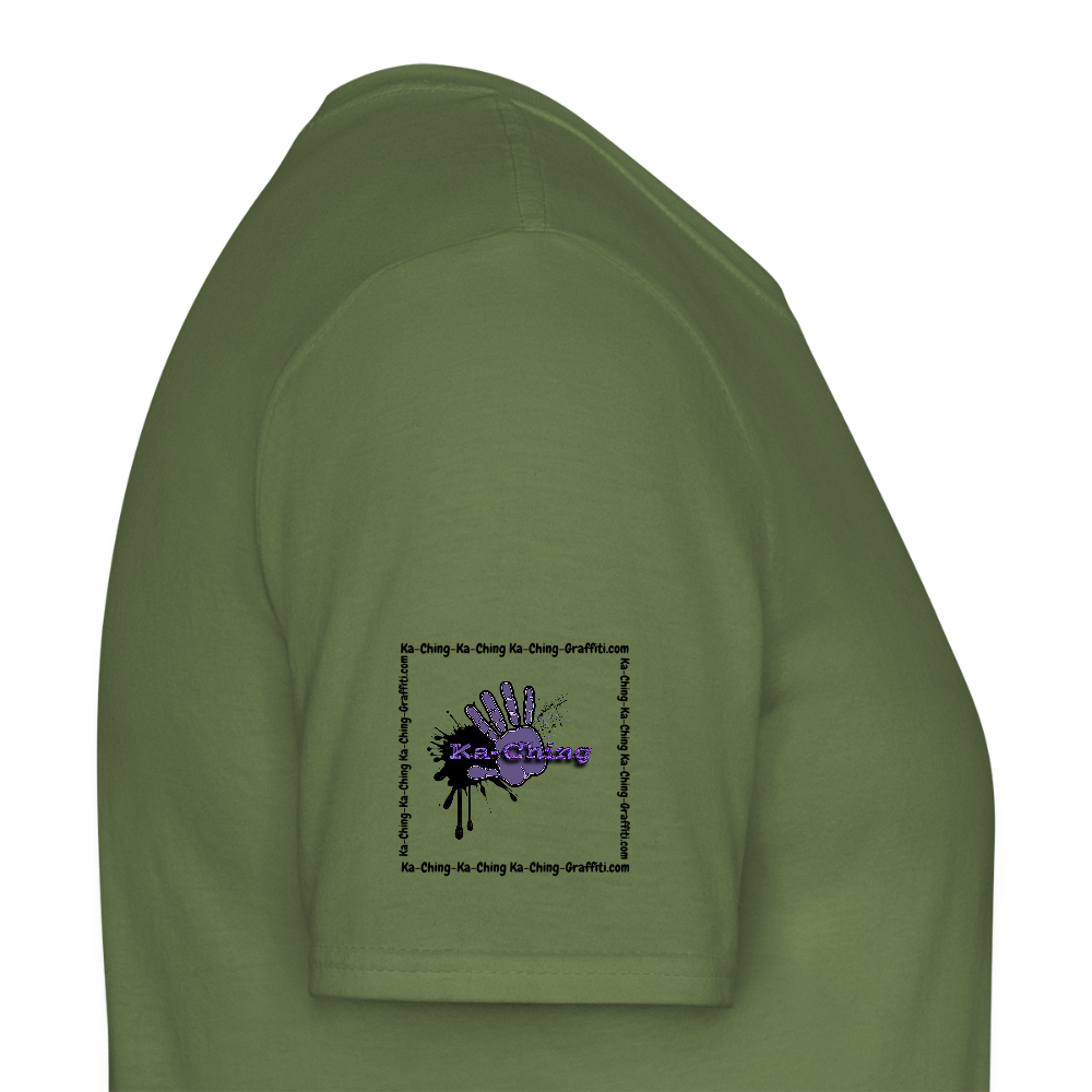 Unisex T-Shirt Ching Purple Logo CHPU-T-06c - military green