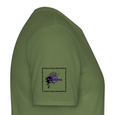Unisex T-Shirt Ching Purple Logo CHPU-T-06c - military green