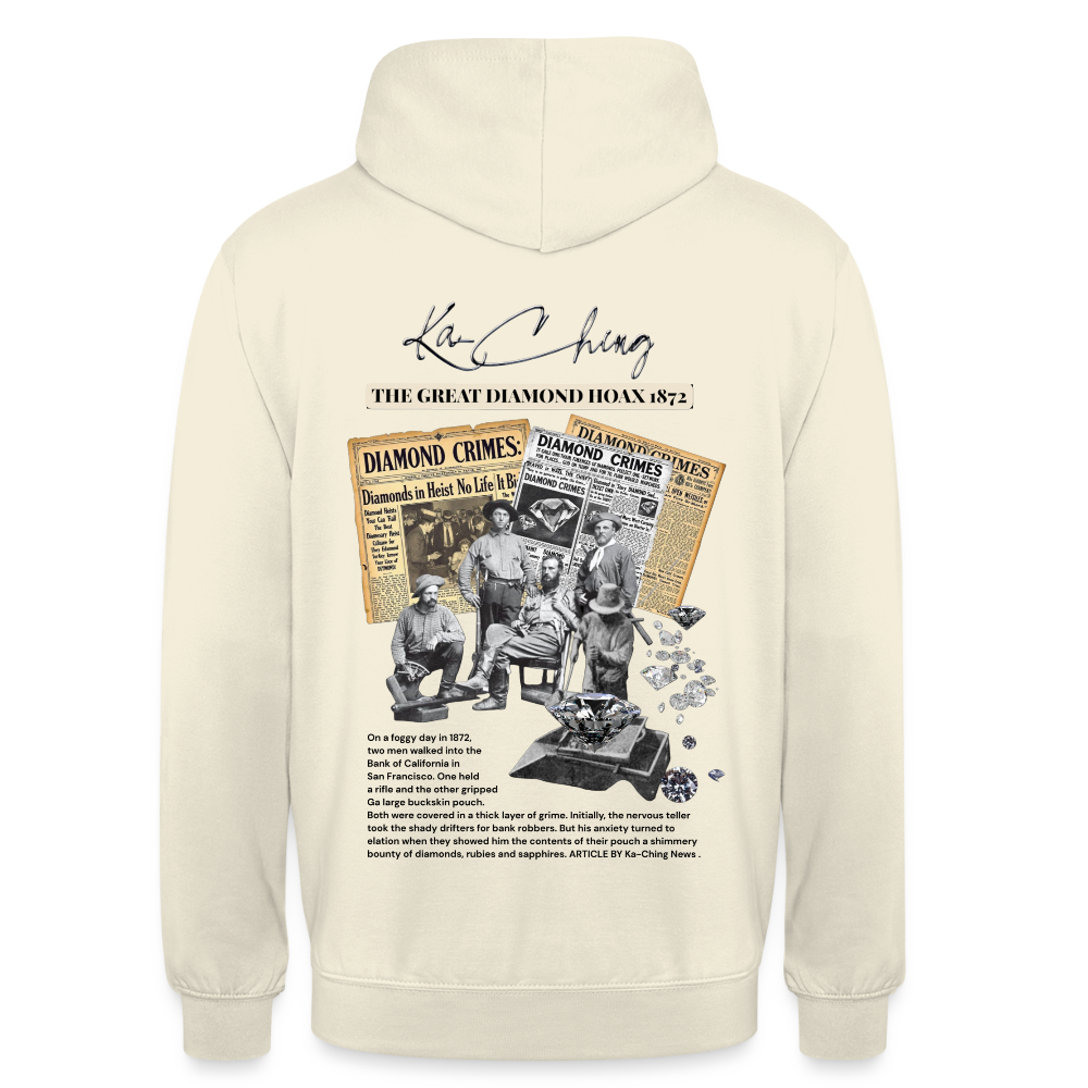 diamond range limited edition Hoodie  design 1 light background - vanilla