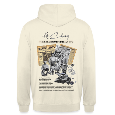 diamond range limited edition Hoodie  design 1 light background - vanilla