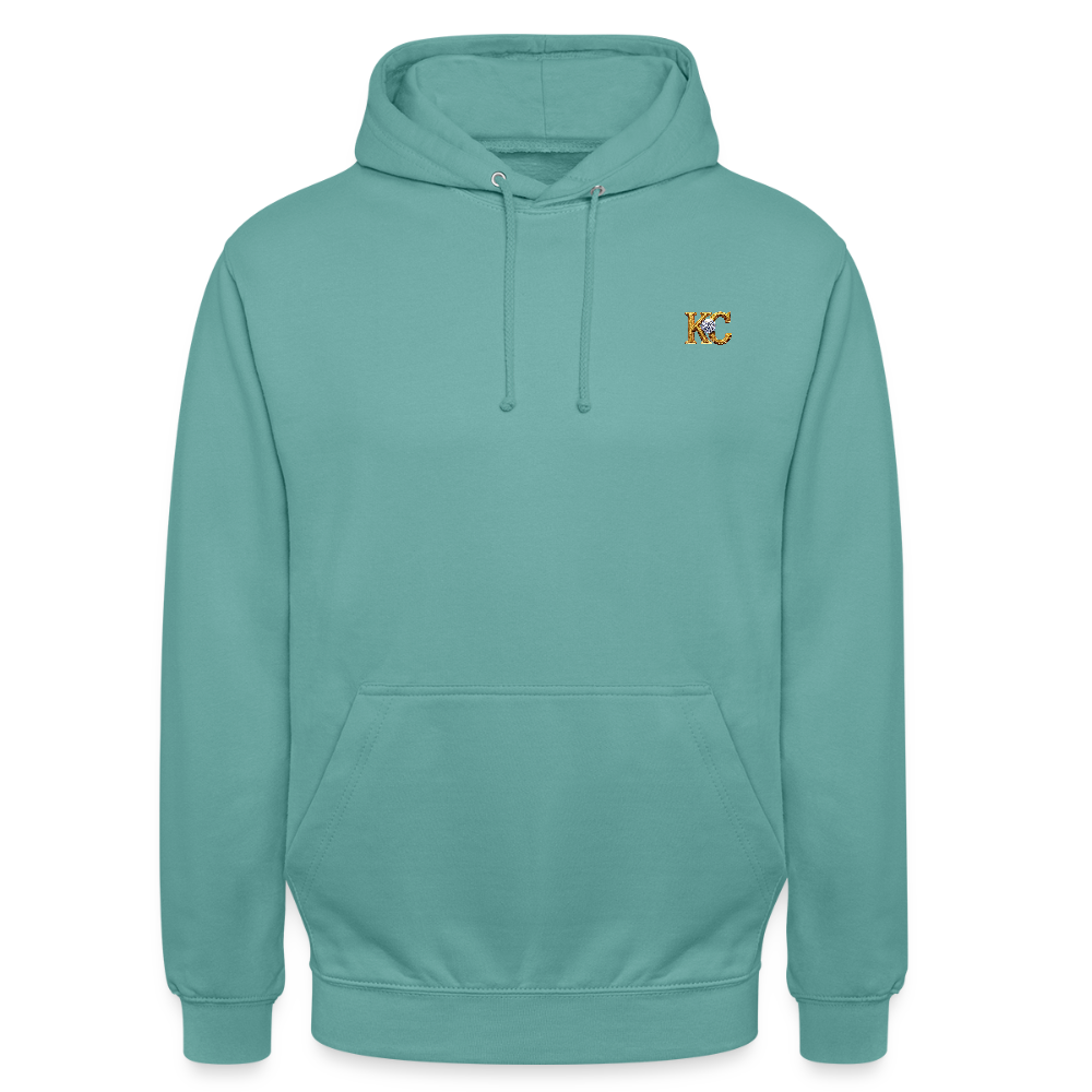 Diamond Range Unisex Hoodie limited editions design 1 - pastel turquoise