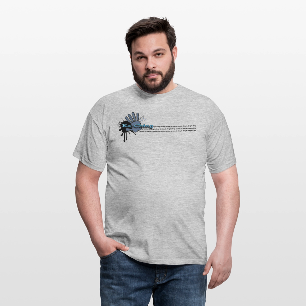 Unisex T-Shirt Ching Blue Logo CHBL-T-05w - heather grey