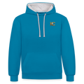 Diamond Range The Great Diamond Hoax 1872 Hoodie limited edition - peacock blue/heather grey