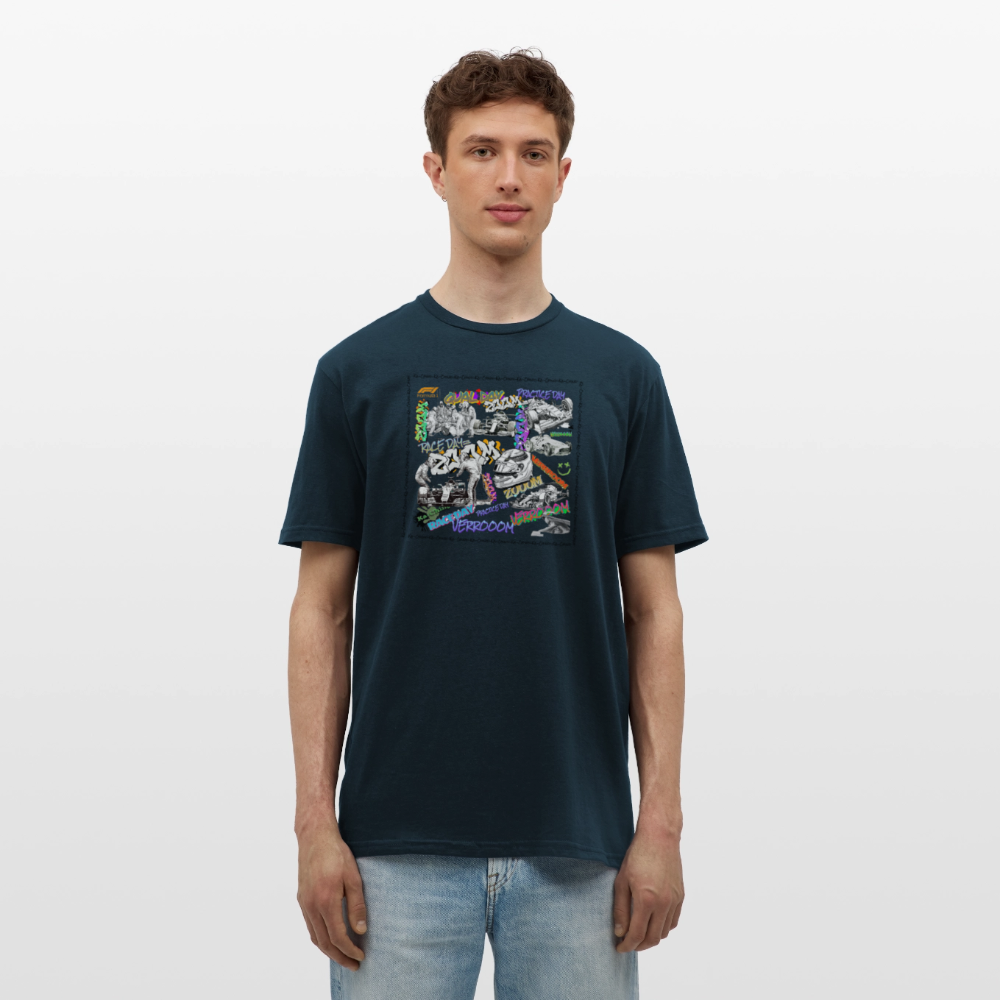 Unisex T-Shirt F1 Graffiti - navy
