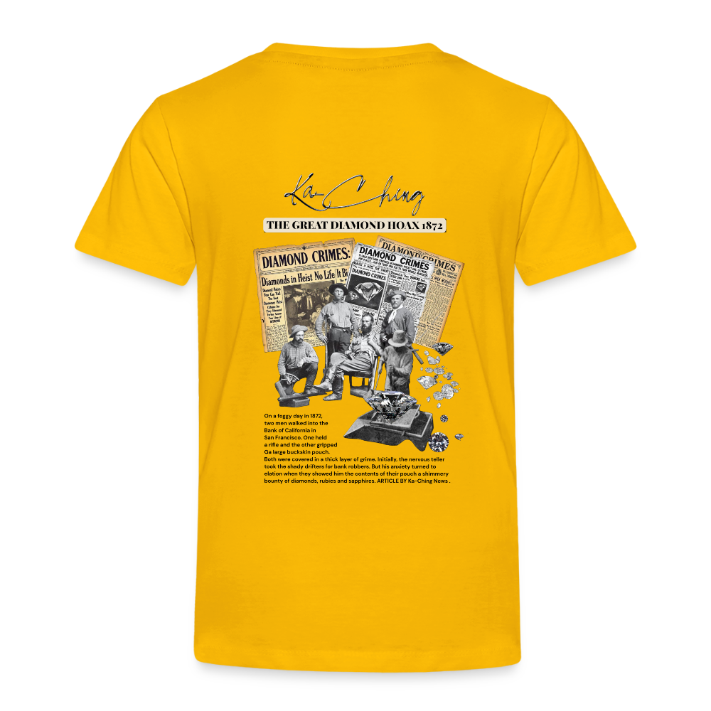 Diamond Range The Great Hoax 1872 Tee limited edition - sun yellow