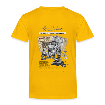 Diamond Range The Great Hoax 1872 Tee limited edition - sun yellow