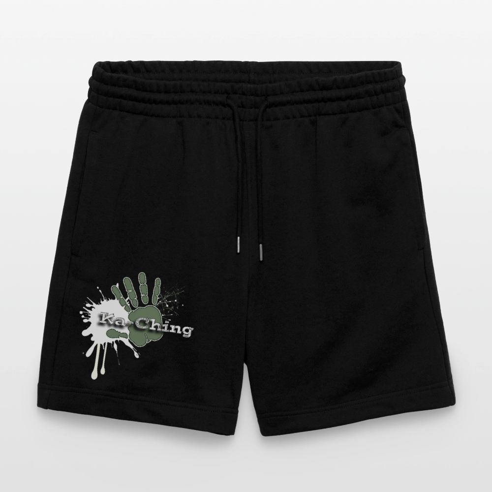 Ka-ching Unisex Jogging Shorts Ching Silver on black - black